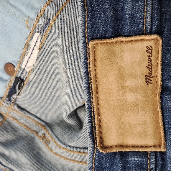 Madewell 10" High-Rise Skinny Faded Blue Jeans Size 31 - Picture 17 of 17